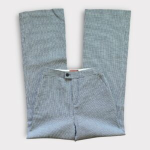 Altuzarra High Waist Trousers EU 34 US 2 Houndstooth Flare Leg Serge Pants