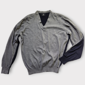 Dunhill V-Neck Sweater Engineered Fit Color Block Mens Size XL